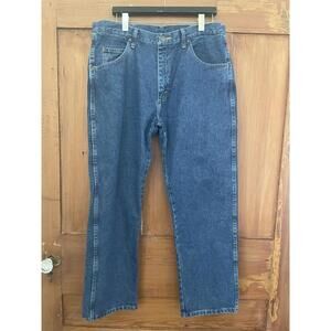 NWT Men’s Wrangler Regular Fit Premium Denim Blue Jeans Medium Wash Size 36/29